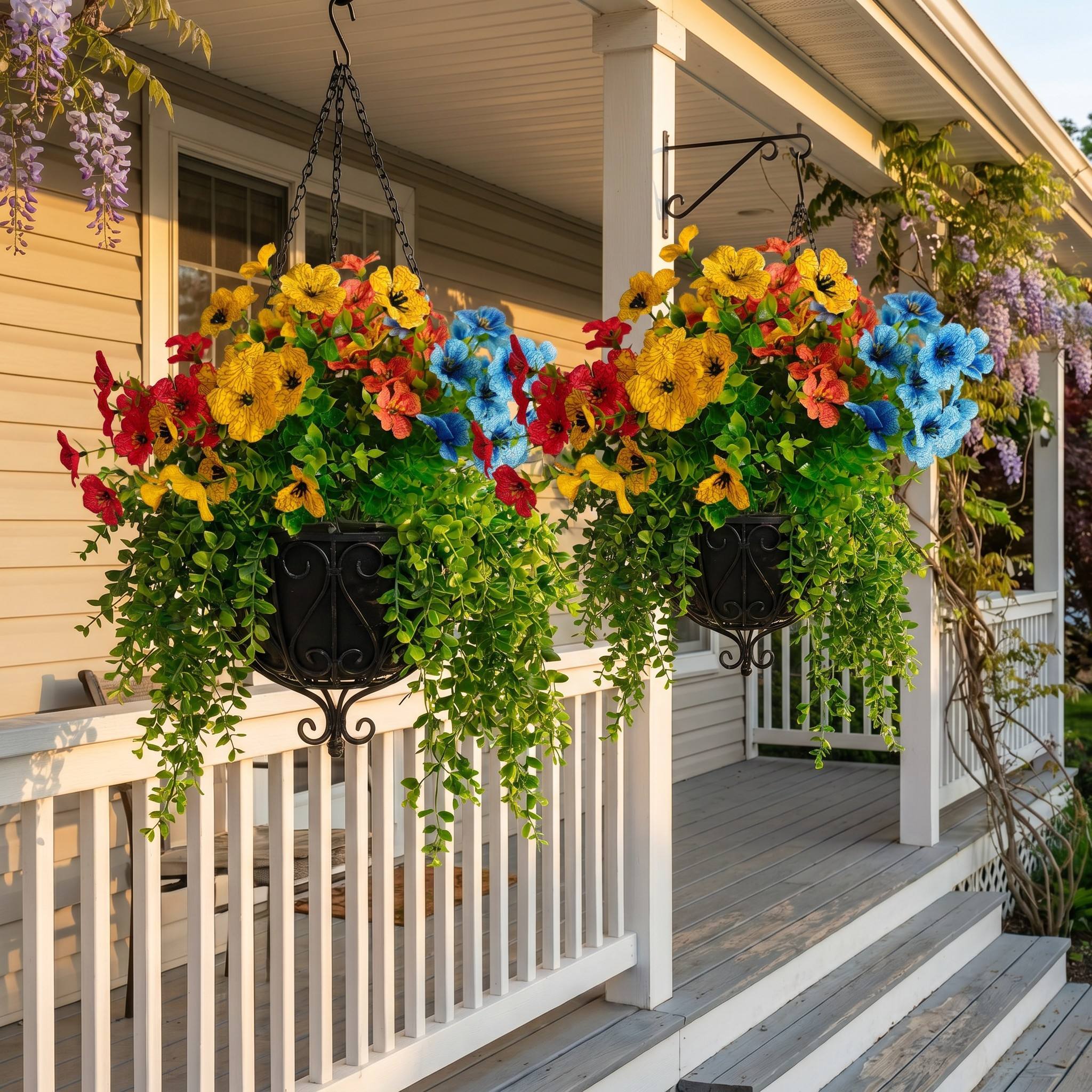 Outdoor flowers porch