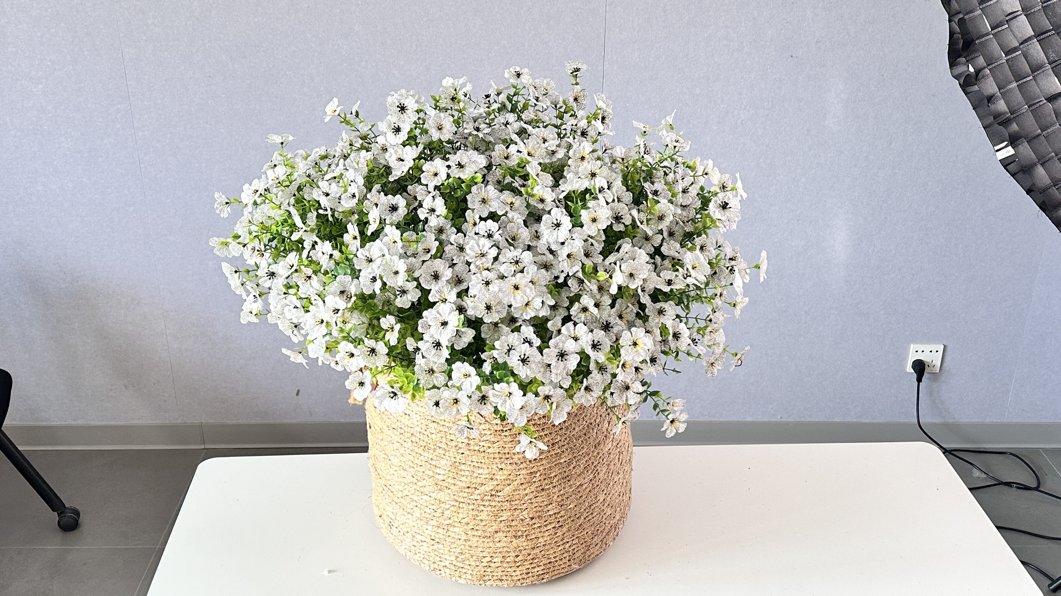 Elowra White Real-Touch Artificial Flowers